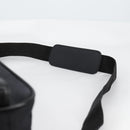 Gianni Versace Shoulder Bag Canvas Black Silver Auth gh707-14