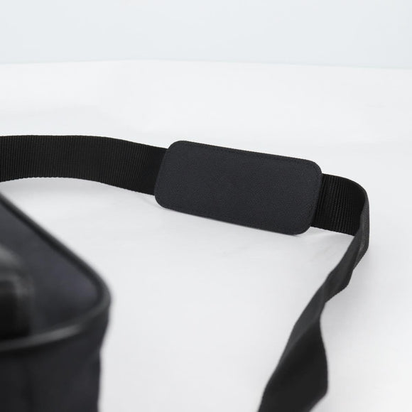 Gianni Versace Shoulder Bag Canvas Black Silver Auth gh707