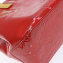 LOUIS VUITTON Monogram Vernis Reade PM Hand Bag Red Rouge M91088 LV Auth gh710-8