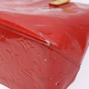 LOUIS VUITTON Monogram Vernis Reade PM Hand Bag Red Rouge M91088 LV Auth gh710-16