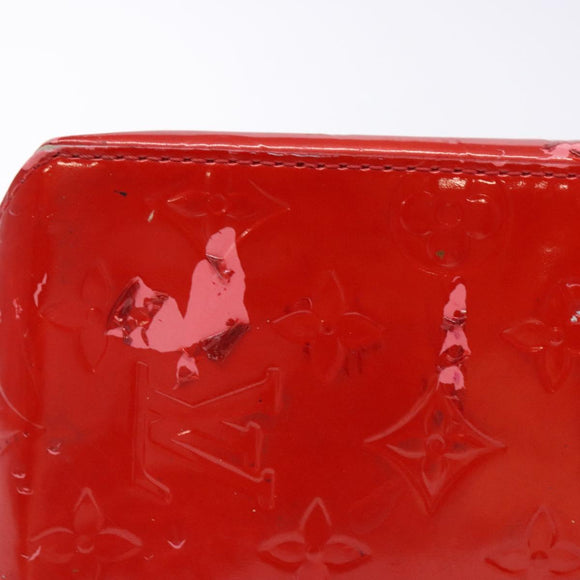 LOUIS VUITTON Monogram Vernis Reade PM Hand Bag Red Rouge M91088 LV Auth gh710