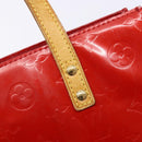 LOUIS VUITTON Monogram Vernis Reade PM Hand Bag Red Rouge M91088 LV Auth gh710-10