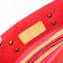 LOUIS VUITTON Monogram Vernis Reade PM Hand Bag Red Rouge M91088 LV Auth gh710-18