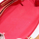 LOUIS VUITTON Monogram Vernis Reade PM Hand Bag Red Rouge M91088 LV Auth gh710-11