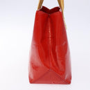 LOUIS VUITTON Monogram Vernis Reade PM Hand Bag Red Rouge M91088 LV Auth gh710-3
