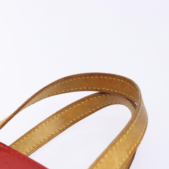LOUIS VUITTON Monogram Vernis Reade PM Hand Bag Red Rouge M91088 LV Auth gh710