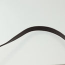 Salvatore Ferragamo Accessory Pouch Suede Brown Silver Auth gh716-8