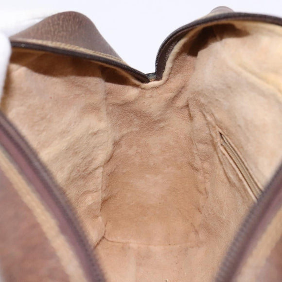 GUCCI GG Supreme Web Sherry Line Shoulder Bag PVC Beige 001 4071 5 Auth gh717