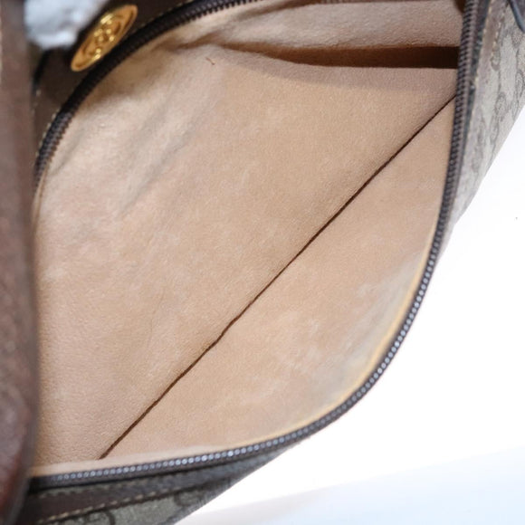 GUCCI GG Supreme Web Sherry Line Shoulder Bag PVC Beige 001 4071 5 Auth gh717