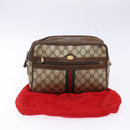 GUCCI GG Supreme Web Sherry Line Shoulder Bag PVC Beige 001 4071 5 Auth gh717-24