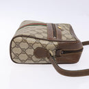 GUCCI GG Supreme Web Sherry Line Shoulder Bag PVC Beige 001 4071 5 Auth gh717-3