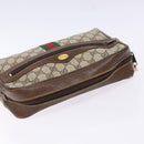 GUCCI GG Supreme Web Sherry Line Shoulder Bag PVC Beige 001 4071 5 Auth gh717-7