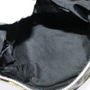 Christian Dior Trotter Canvas Shoulder Bag Black Silver Auth gh722-17