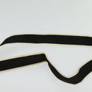 Christian Dior Trotter Canvas Shoulder Bag Black Silver Auth gh722-8