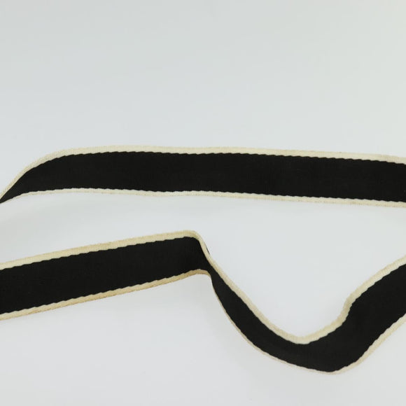 Christian Dior Trotter Canvas Shoulder Bag Black Silver Auth gh722