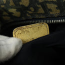 Christian Dior Trotter Canvas Shoulder Bag Navy Silver Auth gh726-12