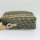 Christian Dior Trotter Canvas Shoulder Bag Navy Silver Auth gh726-3