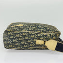 Christian Dior Trotter Canvas Shoulder Bag Navy Silver Auth gh726-4