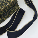 Christian Dior Trotter Canvas Shoulder Bag Navy Silver Auth gh726-7