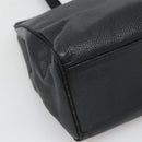 Salvatore Ferragamo Vala Tote Bag Leather Black Gold Auth gh727-14