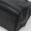 Salvatore Ferragamo Vala Tote Bag Leather Black Gold Auth gh727-15