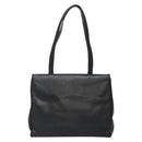 Salvatore Ferragamo Vala Tote Bag Leather Black Gold Auth gh727-2