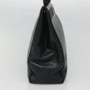 Salvatore Ferragamo Vala Tote Bag Leather Black Gold Auth gh727-3