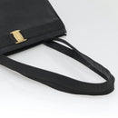 Salvatore Ferragamo Vala Tote Bag Leather Black Gold Auth gh727-7