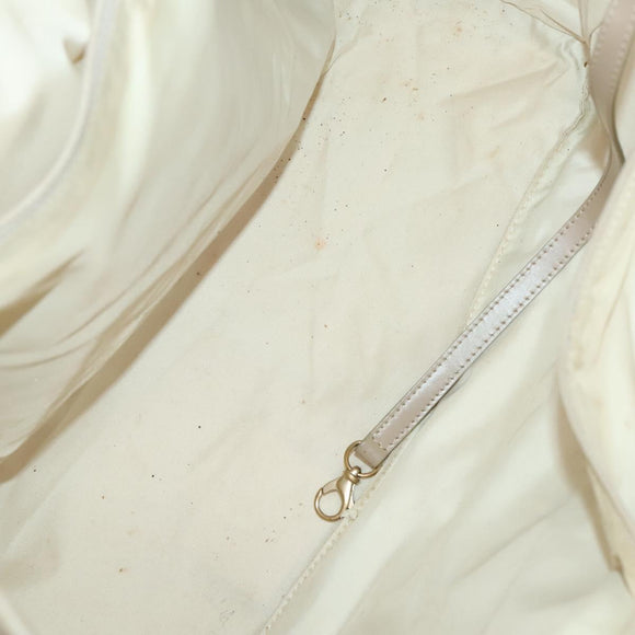 CHANEL New Travel line Tote Bag Nylon 2Set Beige Black CC Auth gh728