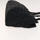 CHANEL New Travel line Tote Bag Nylon 2Set Beige Black CC Auth gh728-13