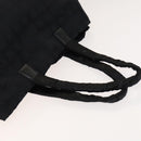 CHANEL New Travel line Tote Bag Nylon 2Set Beige Black CC Auth gh728-14