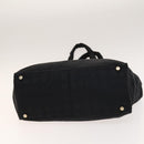 CHANEL New Travel line Tote Bag Nylon 2Set Beige Black CC Auth gh728-16