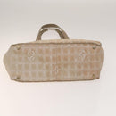 CHANEL New Travel line Tote Bag Nylon 2Set Beige Black CC Auth gh728-8