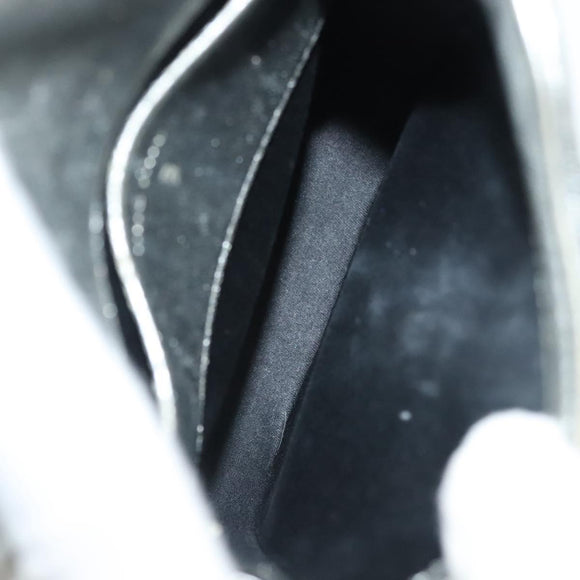 Miu Miu Matelasse Chain Shoulder Bag Leather Silver Auth gh730