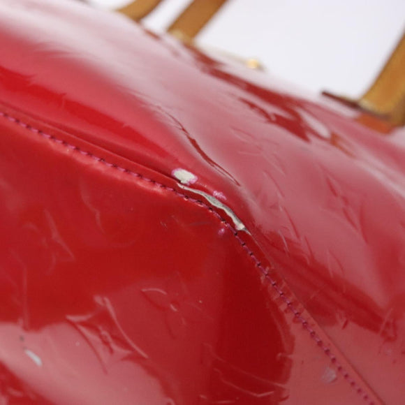 LOUIS VUITTON Monogram Vernis Bellevue PM Hand Bag Rose Pop M93669 Auth gh731
