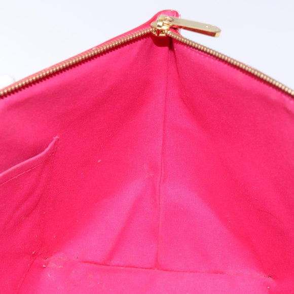 LOUIS VUITTON Monogram Vernis Bellevue PM Hand Bag Rose Pop M93669 Auth gh731