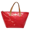 LOUIS VUITTON Monogram Vernis Bellevue PM Hand Bag Rose Pop M93669 Auth gh731-13