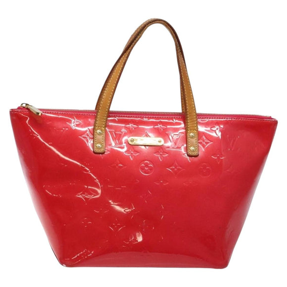LOUIS VUITTON Monogram Vernis Bellevue PM Hand Bag Rose Pop M93669 Auth gh731