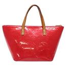 LOUIS VUITTON Monogram Vernis Bellevue PM Hand Bag Rose Pop M93669 Auth gh731-2
