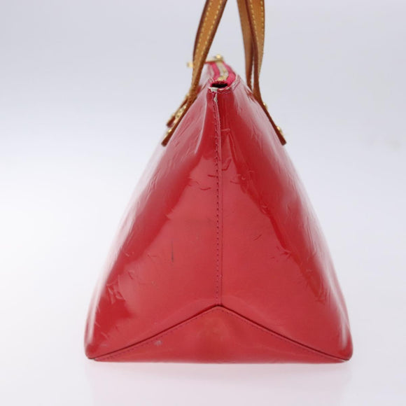 LOUIS VUITTON Monogram Vernis Bellevue PM Hand Bag Rose Pop M93669 Auth gh731