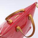 LOUIS VUITTON Monogram Vernis Bellevue PM Hand Bag Rose Pop M93669 Auth gh731-6
