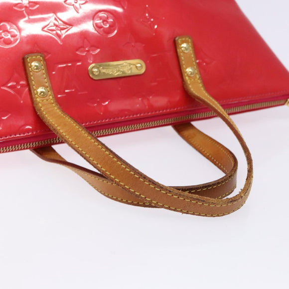 LOUIS VUITTON Monogram Vernis Bellevue PM Hand Bag Rose Pop M93669 Auth gh731