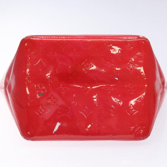 LOUIS VUITTON Monogram Vernis Bellevue PM Hand Bag Rose Pop M93669 Auth gh731