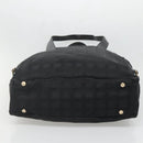 CHANEL New Travel line Tote Bag Nylon Black CC Auth gh732-5