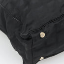 CHANEL New Travel line Tote Bag Nylon Black CC Auth gh732-15