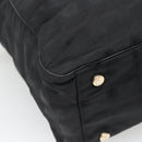 CHANEL New Travel line Tote Bag Nylon Black CC Auth gh732-17