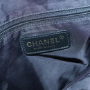 CHANEL New Travel line Tote Bag Nylon Black CC Auth gh732-18