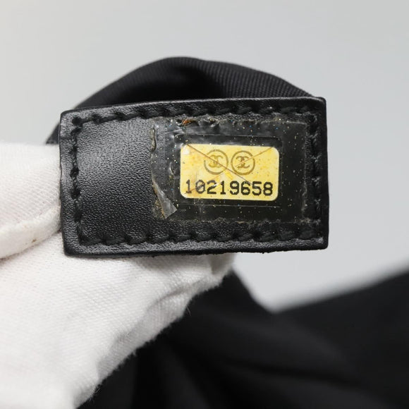 CHANEL New Travel line Tote Bag Nylon Black CC Auth gh732