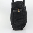 CHANEL New Travel line Tote Bag Nylon Black CC Auth gh732-3