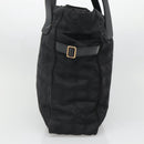 CHANEL New Travel line Tote Bag Nylon Black CC Auth gh732-4